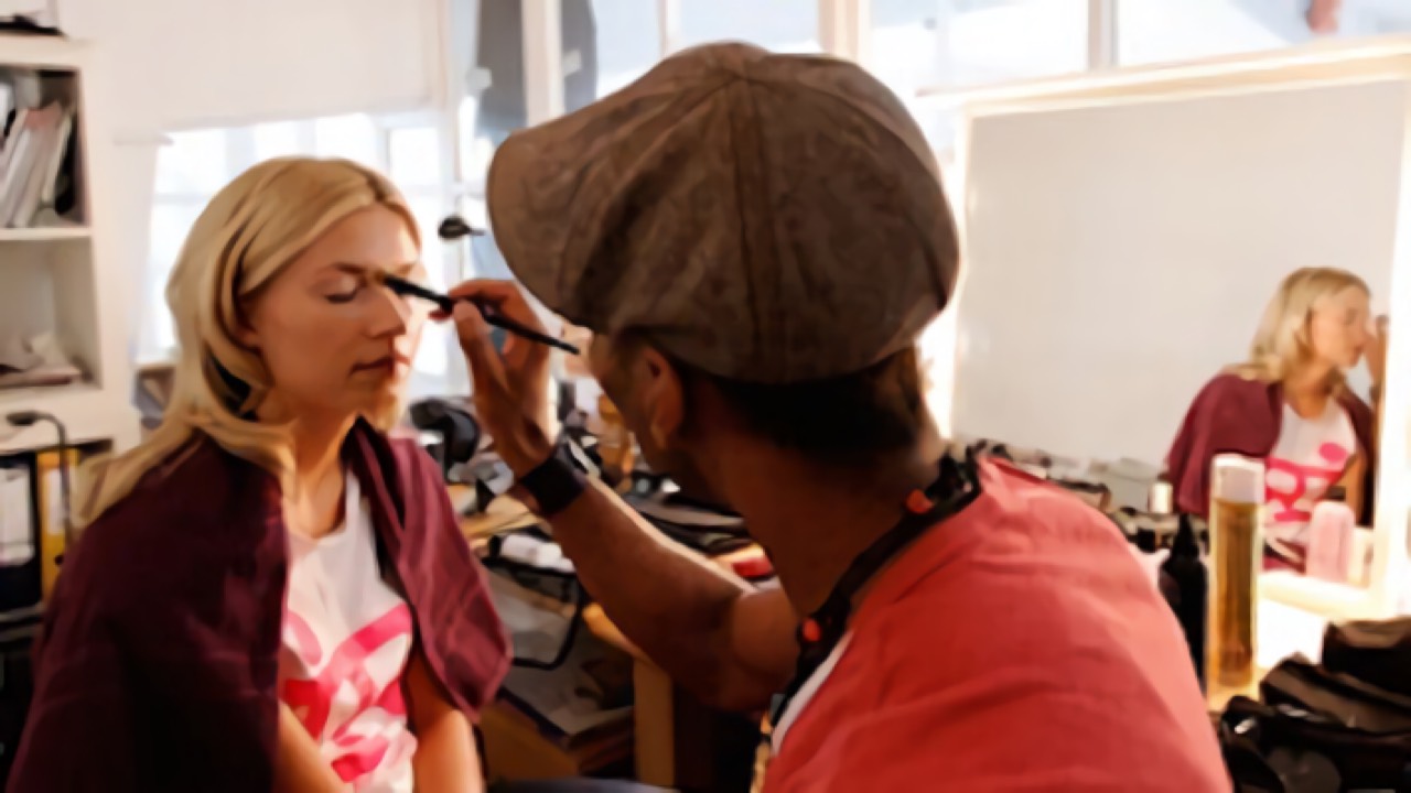 Backstage mit Lena Gercke